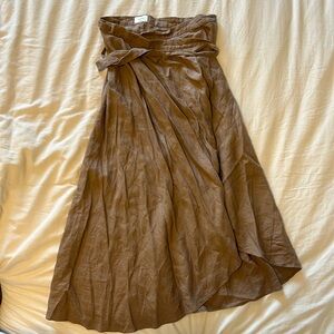 Wilfred linen wrap skirt